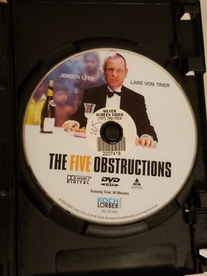 The Five Obstructions (DVD, 2004) Jorgen Leth, Lars Von Trier