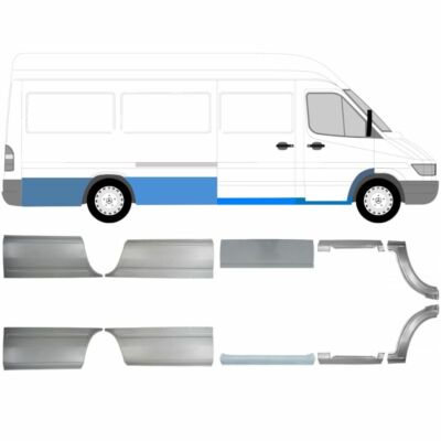 Für Mercedes Sprinter VW LT 95-06 Lang 10x Schweller reparatur blech Kotflügel
