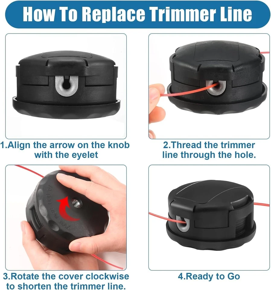 High-Quality-String-Trimmer-Head-For-Speed-Feed-400-Echo-SRM-225-SRM-230-SRM-21 - Image 3 of 4