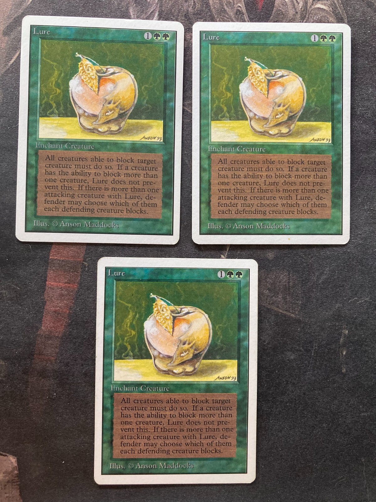 *** UNLIMITED Lure x3 *** LP to NM Clean! - DUTY FREE - Magic MtG