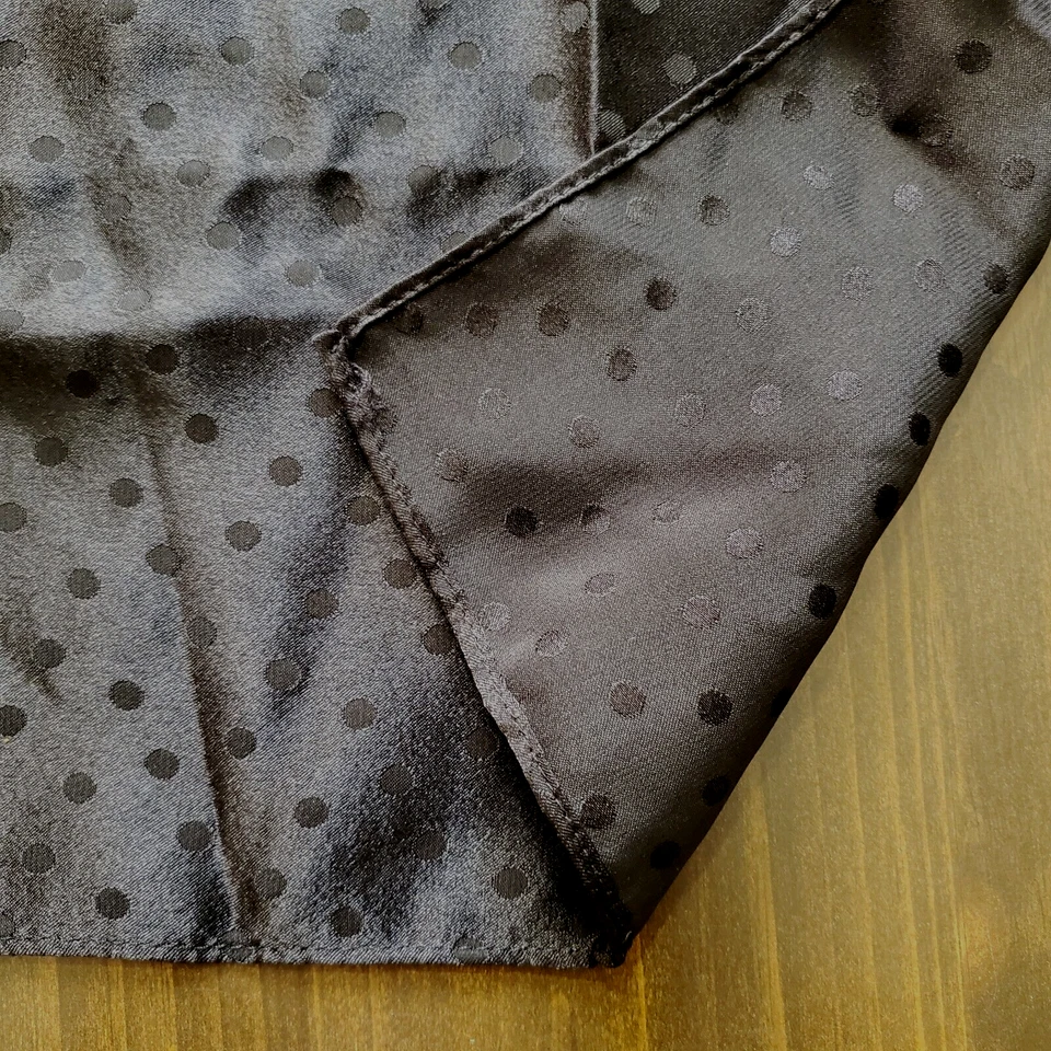 男式口袋方形黑色提花圆点几何经典中世纪复古 9.5 — 第 2/4 张图片