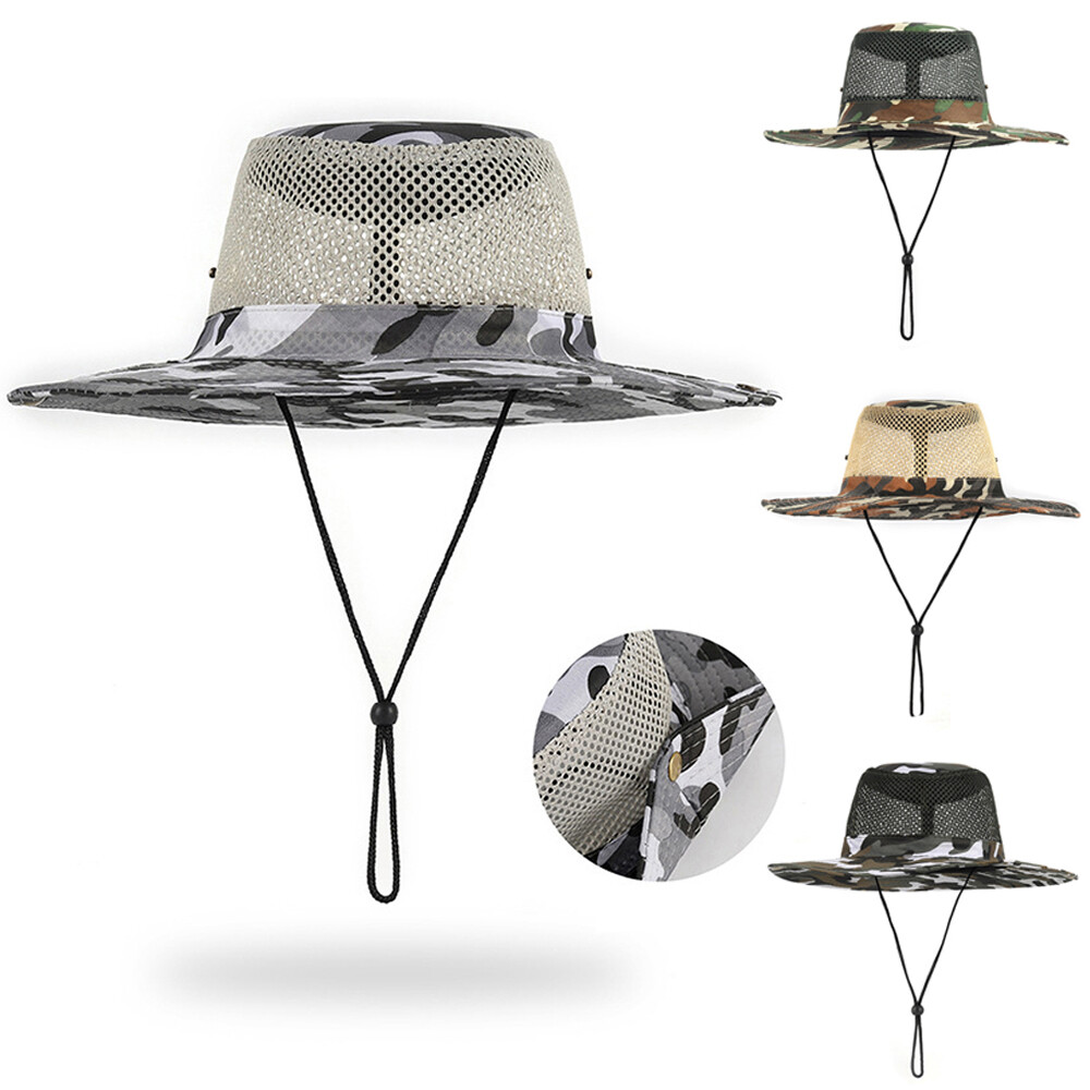 APL Cappellini da Pesca Camouflage Asciugatura Rapida Cappello Secchio Protezione Solare Outd
