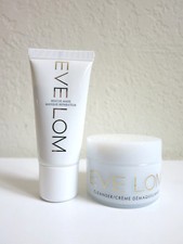 Lot of 2 Eve Lom Minis Cream Cleanser  Rescue Mask .7oz  .49oz Travel Size 