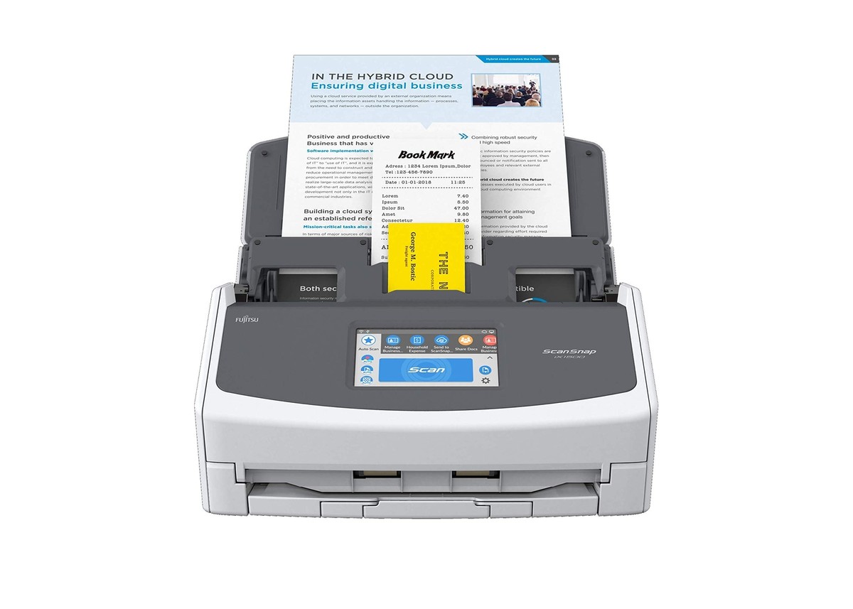 Fujitsu ScanSnap iX1500 Color Duplex Document Scanner Touch Screen