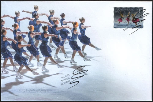 Finland FDC 2015 Synchronized Skating, Marigold on Ice, Mint