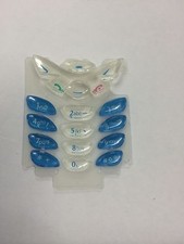 Nokia 8250 Keypad Replacement in Light Blue  White Brand New in Sealed pack
