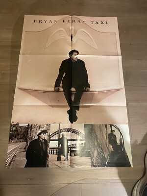 Bryan Ferry Taxi promo poster - new & folded - 24 X 36
