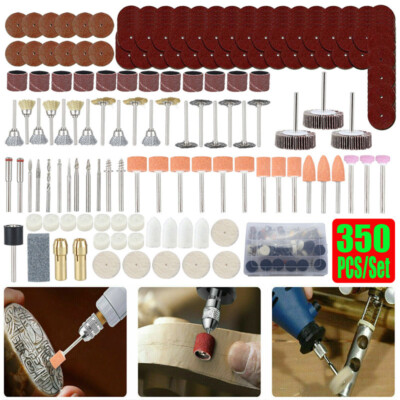 350 Pieces Rotary Tool Accessory Set - Fits - Grinding, Sanding, Polishing