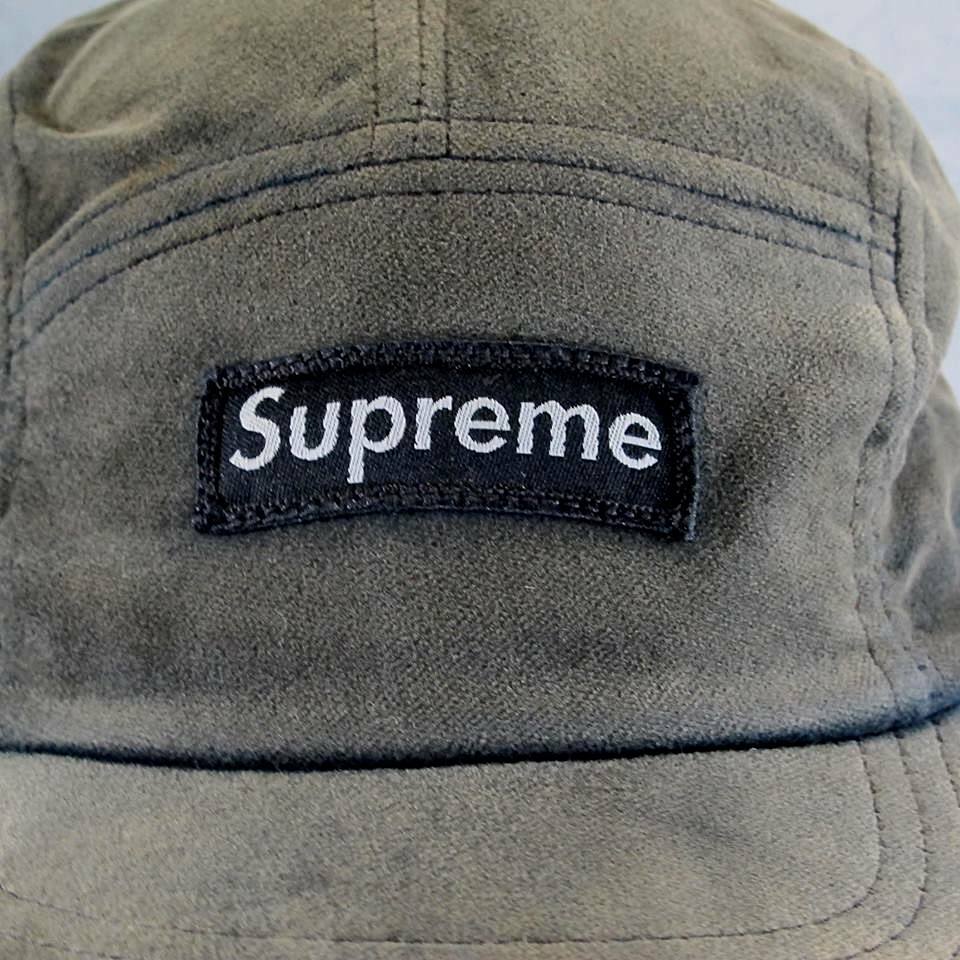 Vintage Supreme Military Camp 5 Panel Cap Sage Green Felt Hat RARE