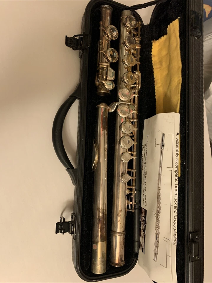 First Act Student Flute Silver Plated w/ Hard shell Carrying Case - Image 4 of 4