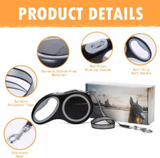 26 Ft Extra Large Dog Pet Leash Retractable Tangle Free Heavy Duty Walking NEW