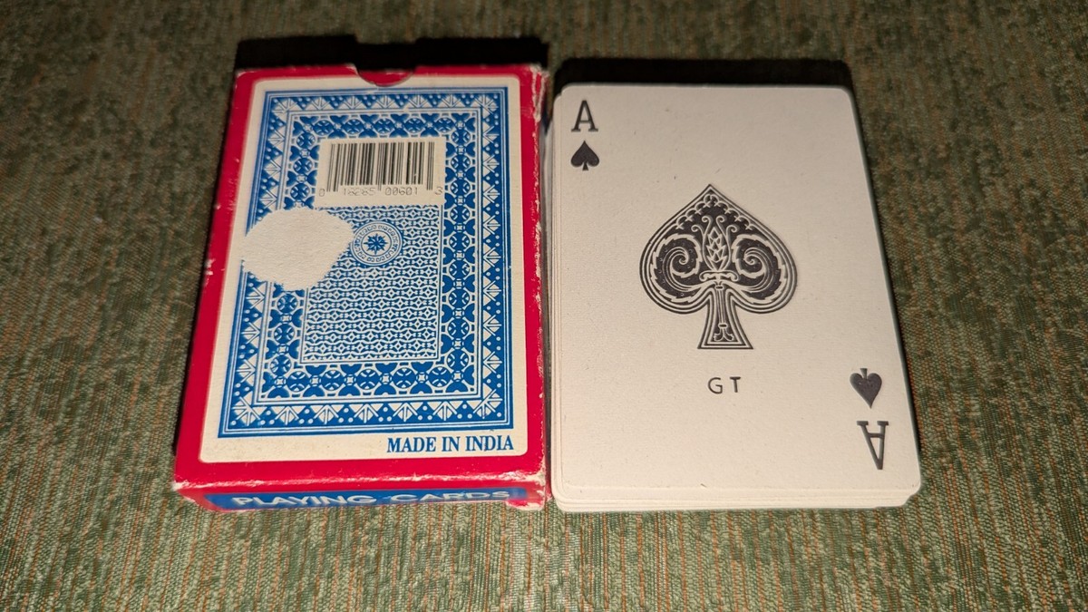 Vintage King Queen Joker Blue GT Playing cards Deck India | eBay
