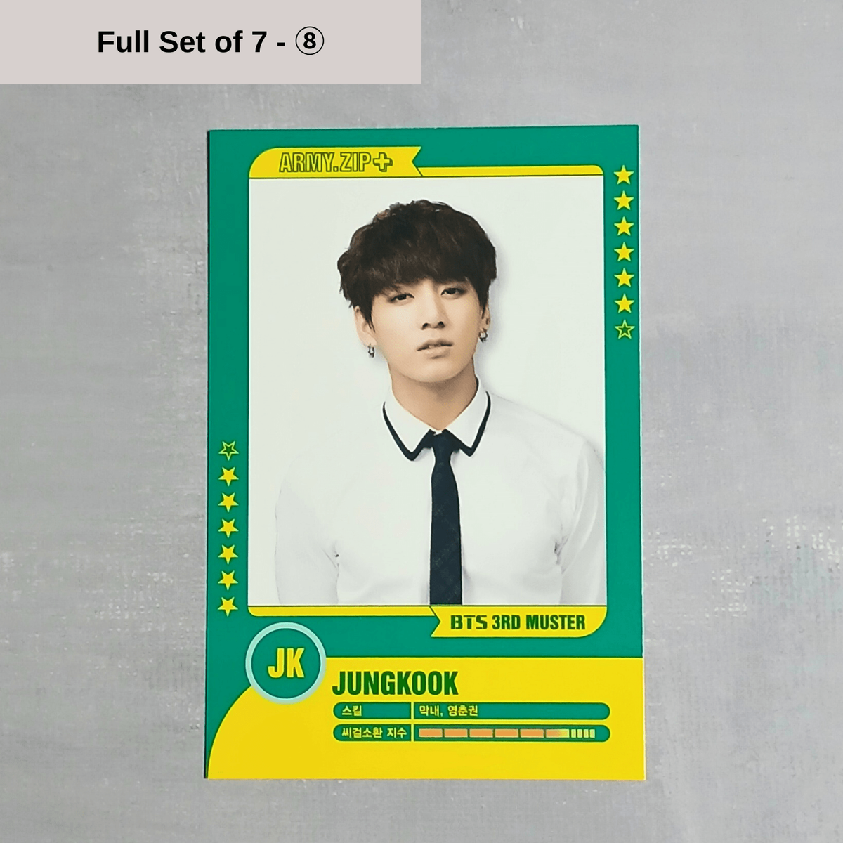 BTS 3rd Muster Seoul ARMY Zip+ Official Player Card Set