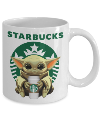 Starbucks Baby Yoda Star Wars Cute Yoda STARBUCKS Fan Coffee Mug Gift | eBay