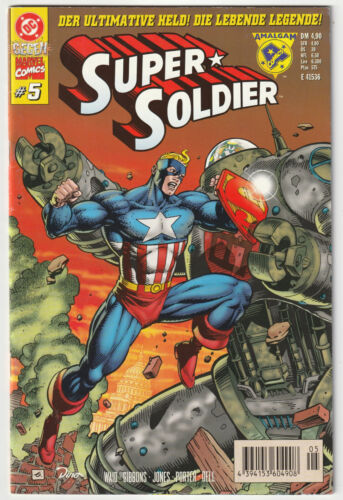 ✪ DC GEGEN MARVEL #05 Super Soldier, Dino 1996 COMICHEFT TOP Z1 *Captain America - Bild 1 von 3