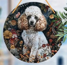 POODLE Dog Lover LARGE Suncatcher Picture Art Pendant Birthday Window Present