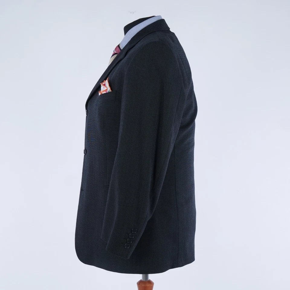 Abrigo deportivo gris oscuro para hombre 44S talla EE. UU. BUGATTI chaqueta blazer de lana Foto 3 de 4