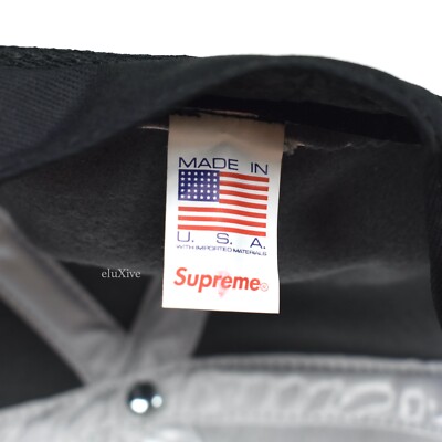 NWT Supreme Ebbets Field Flannels Gray Wool S Logo Fitted Hat