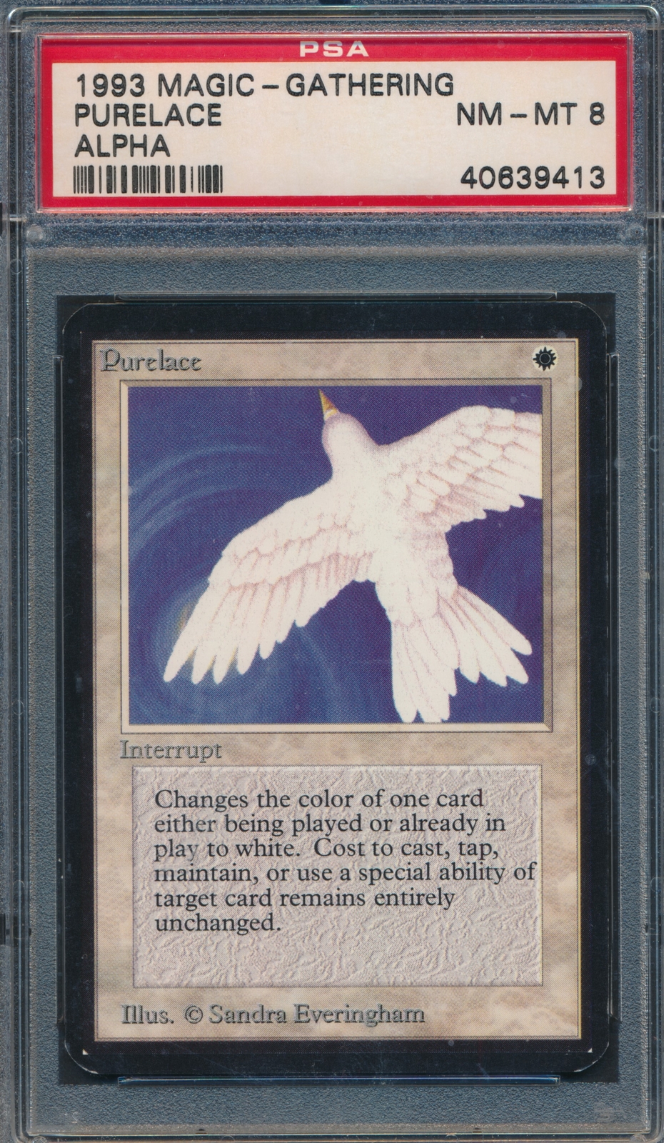 Alpha Purelace PSA 8 Graded Magic MTG (9413) -magicgraders-