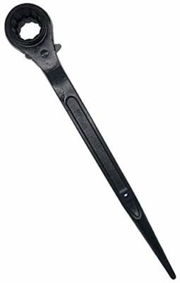 24/27mm Black 12 Point Ratchet Podger Spanner Scaffold Ratcheting Socket Wrench