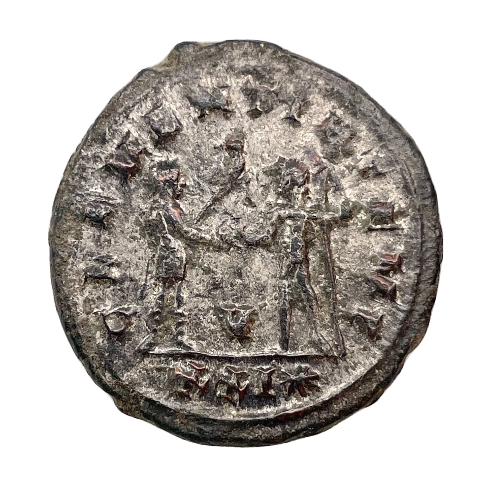 276-282 AD Roman Empire BI Aurelianianus  Probus /Two Soldiers  24 mm 4.7 gram - Image 2 of 4