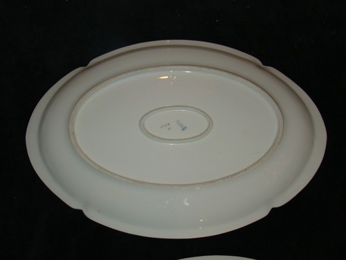 Antique Serving Plate Platter Lot PSL Imperial Austria Porcelain Empire Gold Rim - Picture 9 of 12