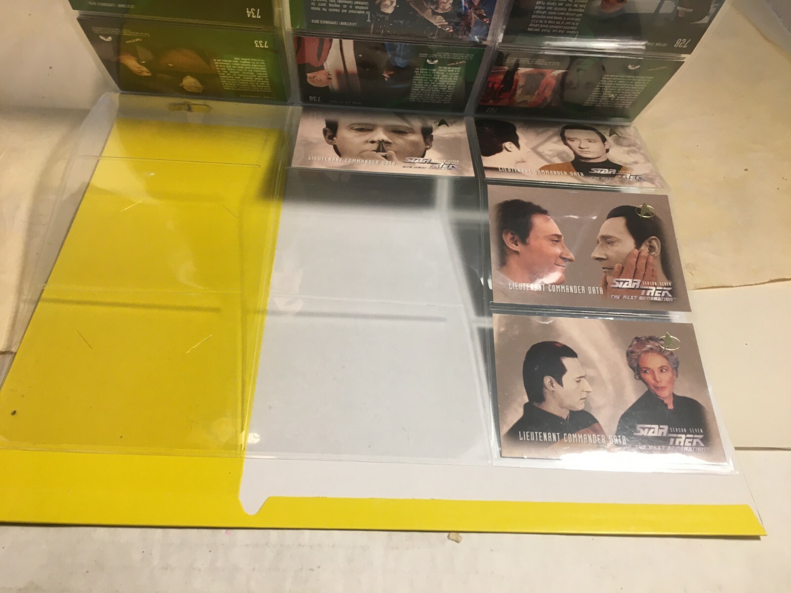 STAR TREK THE NEXT GENERATION SEASON 7 (1999) Complete Trading Card Set #637-739 - Picture 11 of 11