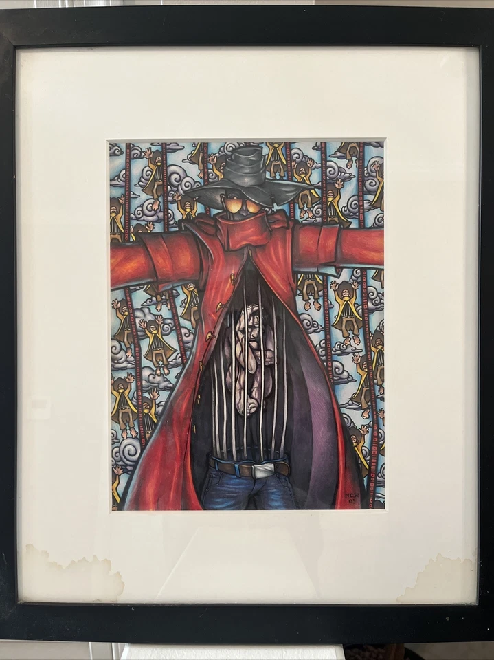 Pintura Original N.C. Winters “EL HOMBRE” ¡RARA! Foto 3 de 4