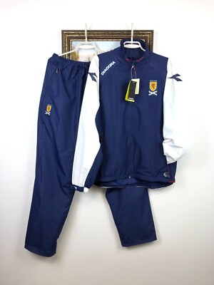 Vintage Diadora Scotland Football Suit Soccer Set Track Jacket