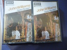 2 CASSETTES- JOHN WILLIAMS 1972 GUITAR RECITAL VOL 1  KDPR-R579 & VOL2 KDPC-R580