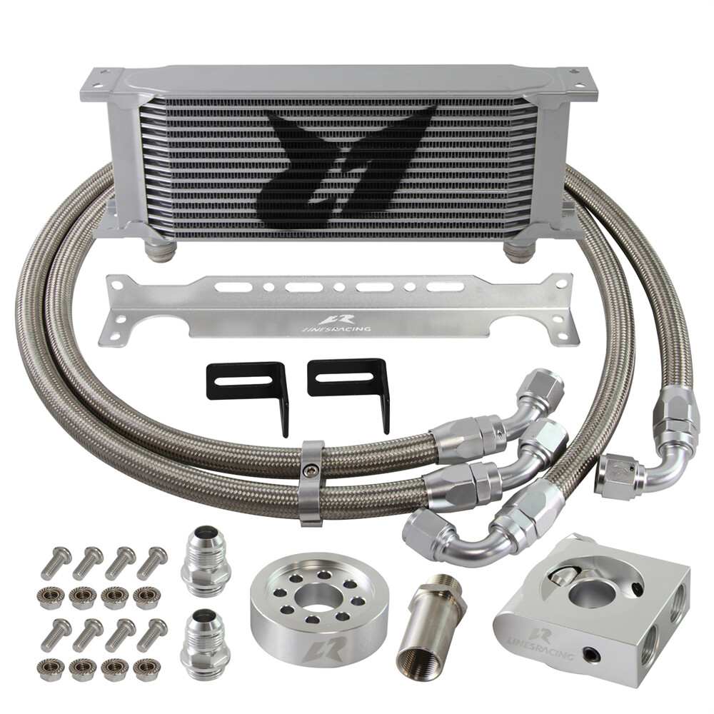 AN10 15 Reihiges Ölkühler Kit mit Thermostat für Subaru BRZ Scion FRS