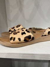 flat leopard print comfy sandals