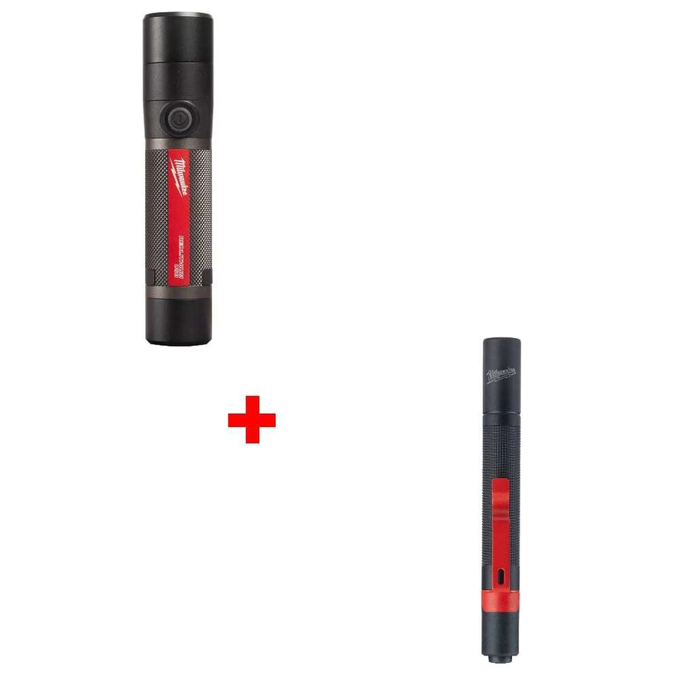 Milwaukee 2160-21 USB 800L COMPACT FLASHLIGHT w/ FREE 2105 100-Lumen Pen Light
