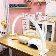 29 in Half Moon Lamp for Nail Desk 39W Lash Tech Light 2700K-6500K Tattoo Light
