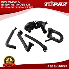 PCV Crankcase Vent Valve & Breather Hose Kit Fits BMW E46 Z4 X3 320i 325i 330i