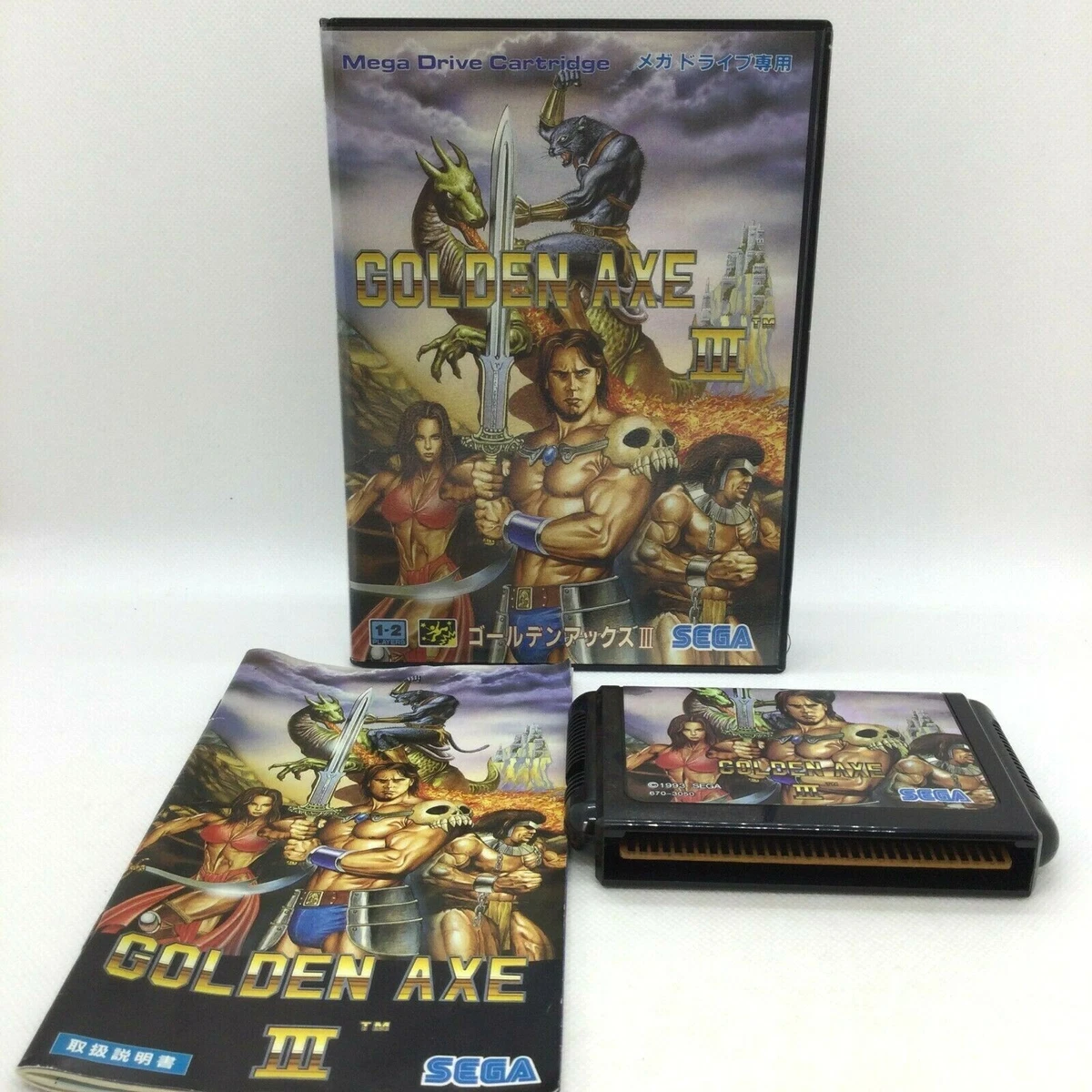 Golden Axe 3 with Box and Manual [Sega Mega Drive Japan ver] | eBay