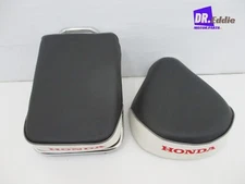 Fit HONDA C70 C90 SINGLE SEAT SET + SEAT LOCK+ RACK CARRIER "GRAY/WHITE"  #BI#