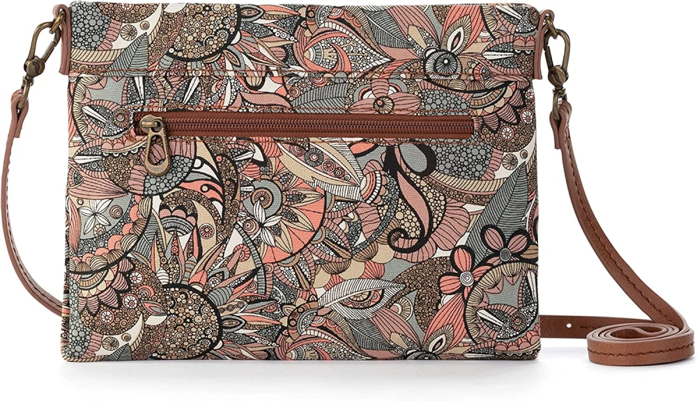 Sakroots Camden Small Crossbody in Cotton Uncoated Canvas | eBay