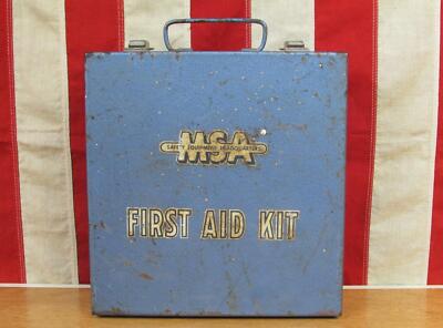 Vintage 1950s MSA Mine Safety App Co. Miners First Aid Kit in