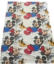 Walt Disney Mickey Minnie Mouse Caught Napping Wamsutta Twin Sheet Set Vintage