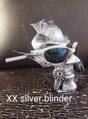 NEW OAKLEY XX SUNGLASSES X-METAL SIDE SHIELD BLINDERS SILVER