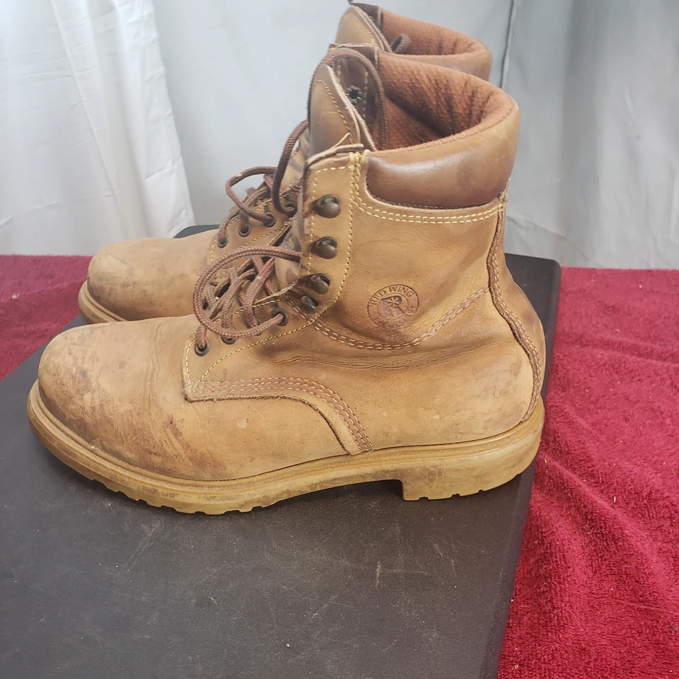 Red Wing Factor Mens Brown High Boot Size 9.5D Lined Made In USA - Image 2 of 4