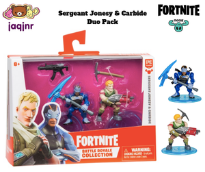 image is loading sergeant jonesy amp carbide duo pack fortnite collection - moose toys fortnite figures supply drop