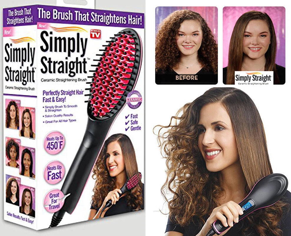 Simply straightener cheap brush