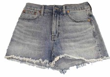 Madewell Size 29 Distressed Blue Cut Off Shorts