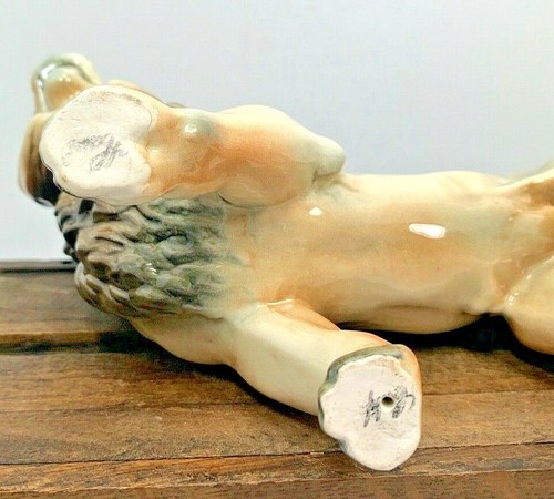 Calif Pottery Glazed Lion 9” Figurine Porcelain King of The Wild - Picture 9 of 10