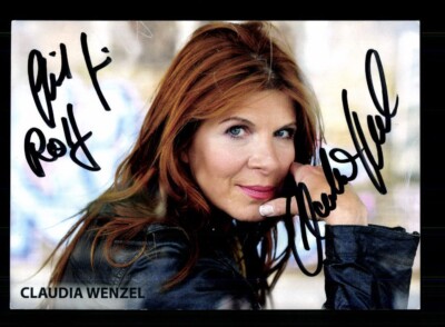 Claudia Wenzel Autogrammkarte Original Signiert # BC 200578