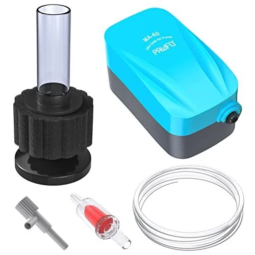 Aquarium Air Pump with Nano Bio Sponge Filter Kit Air Control