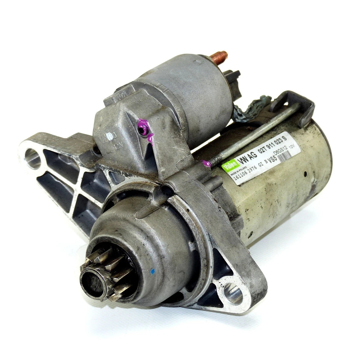 Starter Valeo 02T911023S VW Polo 9N 9N3 6R Golf 5 6 Audi A3 8P 