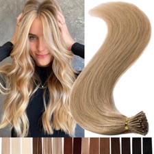 THICK Stick I Tip Remy Human Hair Extensions Pre Bonded 1G Micro Ring/Beads 150s